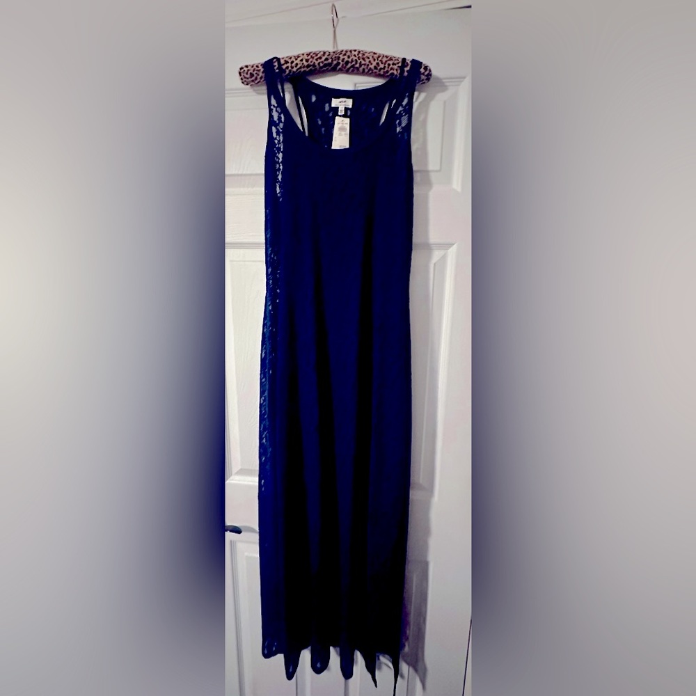 Aerie Blue Maxi Pencil Dress for Cocktail